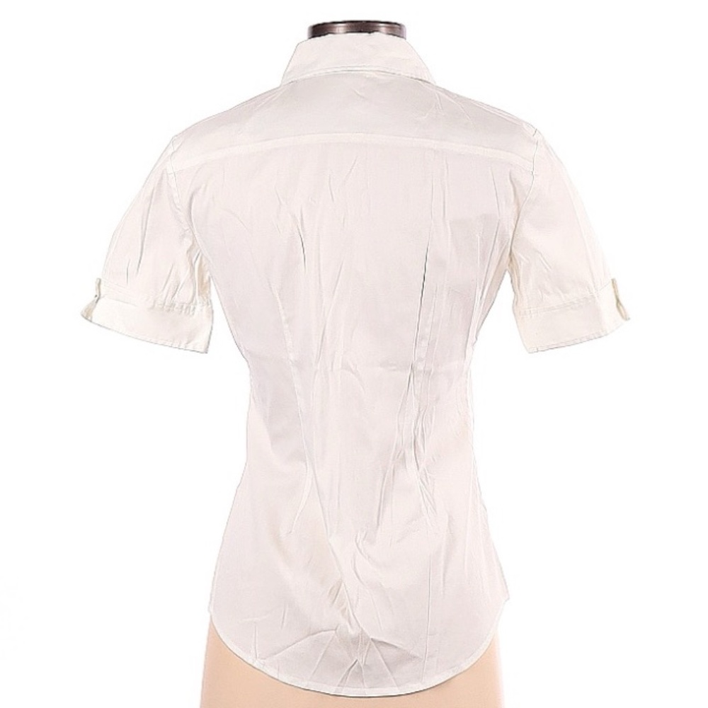 Theory Adele Precise White Button Down Size Small - image 2